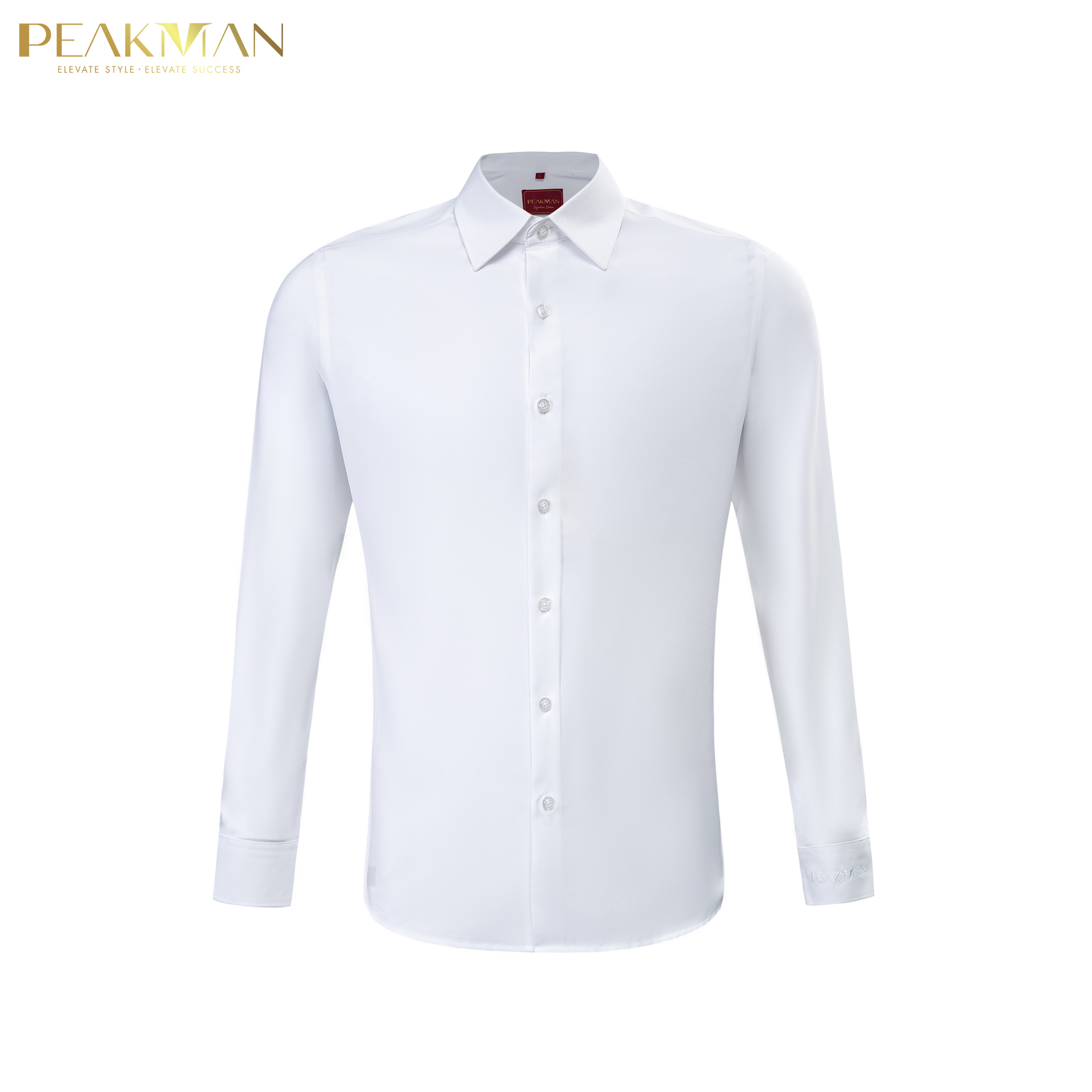 Sơ mi trắng cổ but tay cúc- SM5004